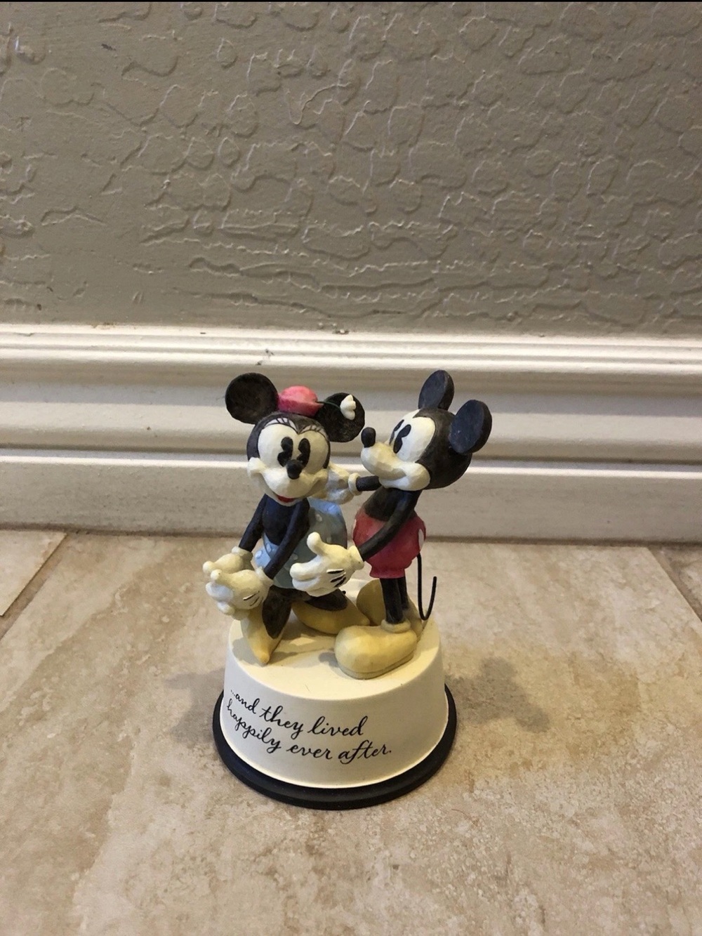 Disney Mickey & Minnie Mouse And They Lived Happily Ever After Figurine Hallmark